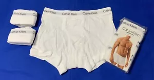 Calvin Klein Herren 3 Koffer klassische Passform 100 % Baumwolle weiß Größe M L XL Neu mit Etikett - Bild 1 von 6