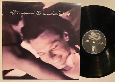 STEVE WINWOOD Back In The High Life Island 25448 LP + lyrics inner sleeve  VG+++ - Image 1 of 4