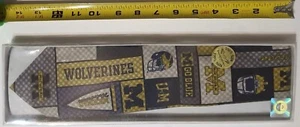 MICHIGAN University Wolverines Fußball Krawatte Krawatte SEIDE NEU IM KARTON - Bild 1 von 4