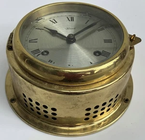 Alte Hermle Chronometer Schiffsuhr Yachtuhr Glasenuhr Messing Uhr - Bild 1 von 3