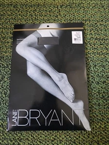 Lane Bryant Daysheer Pantyhose Invisible Reinforced Toe Black Sz C - Picture 1 of 2