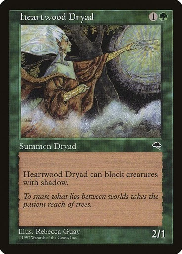 Heartwood Dryad NM/M Tempest Green Creature Mtg Magic English Regular  - Image 1 of 1
