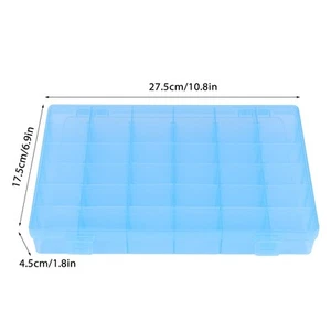 36 Grids Clear Plastic Jewelry Box Plastic Organizer Box With Dividers - Picture 1 of 8