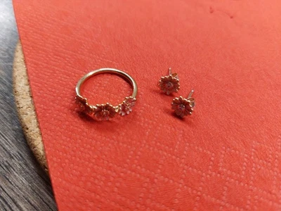 Pandora Ring und Ohrstecker Gänseblümchen - Bild 1 von 2