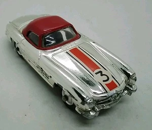 Corgi Toys Mercedes Benz 300 SL Roadster chrom mit Fahrwerk Nr. 304S Druckguss - Bild 1 von 10