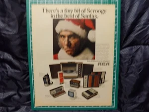 1970 PRINT AD  RCA THERE'S A BIT OF SCROOGE IN THE BEST SANTAS - Picture 1 of 1