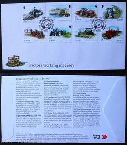 Trikot Briefmarken: "Traktoren arbeiten im Trikot" Ersttagsbrief 8v Satz 2022 - Bild 1 von 3