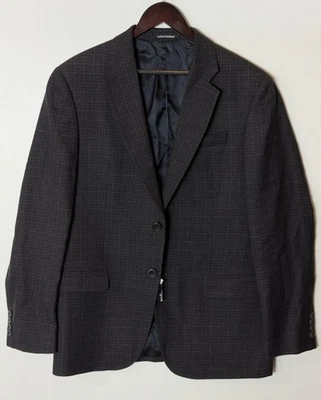 Chaqueta deportiva Armani Emporio Armani 100 % lana a cuadros talla 40 R VENTA AL POR MENOR $1295 Foto 1 de 4