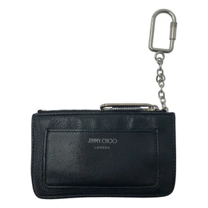 JIMMY CHOO Wallet Leather Black From Japan - Picture 1 of 24