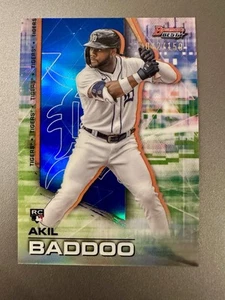 2021 Bowman's Best Akil Baddoo 42/150 Blue Refractor RC #37 Tigers - Bild 1 von 2