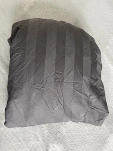 Charter Club King Size Gray Supima Cotton Fitted Sheet - Picture 1 of 8