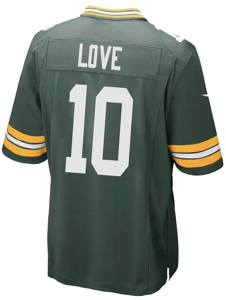 YOUTH MEDIUM Green Bay Packers Jordan Love All Stitched ¡LISTO PARA ENVIAR PAQUETE! Foto 1 de 1