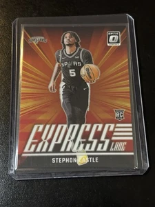Stephon Castle 2024-25 Donruss Optic Express Lane RC #1 San Antonio Spurs - Bild 1 von 2