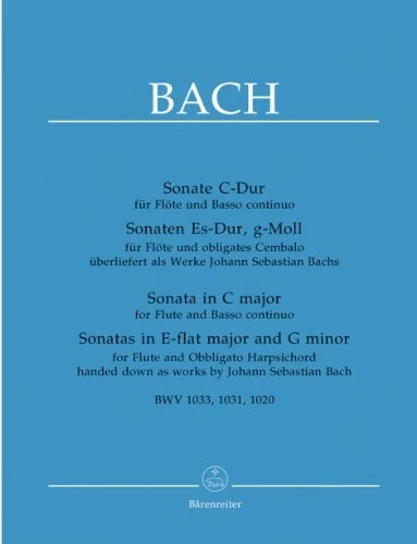 BACH: FLUTE SONATAS, BWV 1020, 1031, AND 1033 (HANDED DOWN By Johann Sebastian - Image 1 of 1