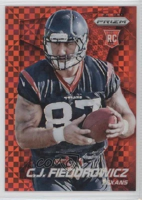 2014 Panini Prizm Red Power Prizm /125 CJ Fiedorowicz #259 Rookie RC - Image 1 of 2