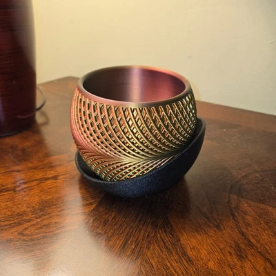 3D printed Planter 2 pc Prismatic Color scheme Beautiful color change - Image 1 of 4