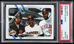 POP 3 PSA 10 2021 Topps #266 ROBERTO ALOMAR Ultra SP USP SSP Variation mit Sandy - Bild 1 von 2