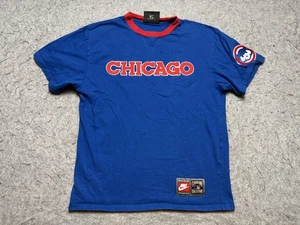 Camicia vintage Chicago Cubs uomo media MLB baseball Nike Cooperstown maglietta anni 90 - Foto 1 di 10