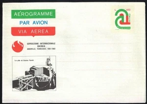 ITALIEN 1982 Xnoxville, La Pila di Fermi, neues Aerogramm - Bild 1 von 1