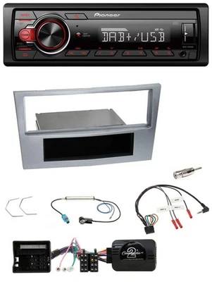 Pioneer MP3 1DIN DAB USB Lenkrad Autoradio für Opel Astra H Zafira B Corsa D mat - Bild 1 von 4