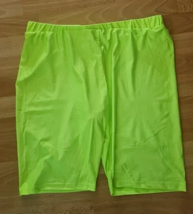Radler kurz Hose Shorts Damen Leggins 46 48 Neon Grün Jogahose - Bild 1 von 2