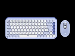 Juego de teclado y mouse Logitech Pop Icon Combo inalámbrico lila - Imagen 1 de 1