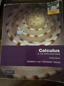 Calculus and Its Applications 12E Goldstein Schneider 12th Paperback Edition - Bild 1 von 1