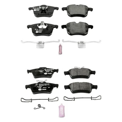 For Saab 9-3X 10-11 Euro-Stop Semi-Metallic Front & Rear Disc Brake Pad Set Foto 1 de 4