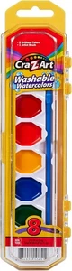 8 Colors Washable Watercolors Set with Brush & Tray - Picture 1 of 4