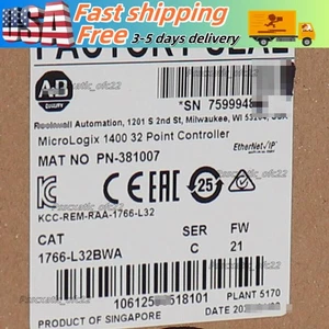 New Sealed AB 1766-L32BWA /C Micrologix 1400 32 Point Controller 1766-L32BWA - Picture 1 of 4
