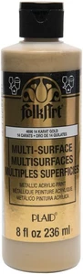 FolkArt Pittura Multisuperficie 8 oz Oro 14K - Foto 1 di 2