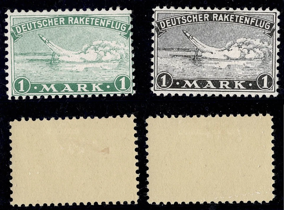 Deutscher Raketenflug Raketenpost Falzspuren - Bild 1 von 1