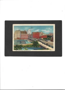 MICHIGAN PC "Pearl Street Bridge, Grand Rapids" 1-4-1938 Joe Warner Furniture - Picture 1 of 2
