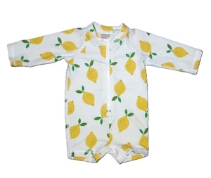 Traje de baño Hanna Andersson talla 50 0-3 meses LIMONES protector contra erupciones de una pieza - Imagen 1 de 2