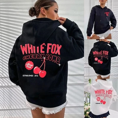 Felpe con cappuccio invernali da donna Cherry*Fox - felpe casual in morbido pile | taglie forti UK - Immagine 1 di 4
