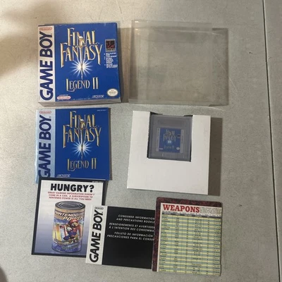 Nintendo Gameboy Final Fantasy Legend II 2 CIB+ todos los insertos + protector Foto 1 de 4