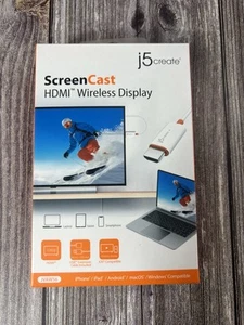 J5create ScreenCast HDMI™ Wireless Display Adapter HDMI Kabel Neu Kostenloser Versand - Bild 1 von 6