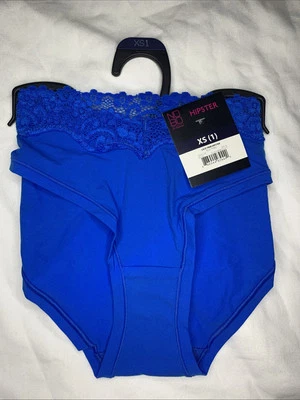 Bragas No Boundaries Body Base Hipster Encaje Ribete Mujer Talla XS (1) Azul Emoción Foto 1 de 3