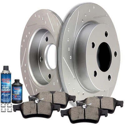 Rear Brake Pads And Rotors Fits Mazda 3 GS i 2.0L 2004-2006 2009-2012 265mm - Image 1 of 4