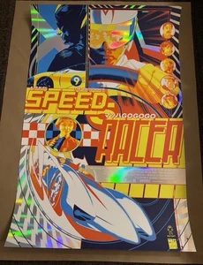 Speed Racer Matt Taylor FOLIENDRUCK Poster Mutant Mass Mini Con bng Mondo - Bild 1 von 3