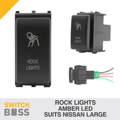 ROCK LIGHTS Push Switch for NISSAN Large Tall Patrol Navara X-Trail 12v LED - image 1 of 4