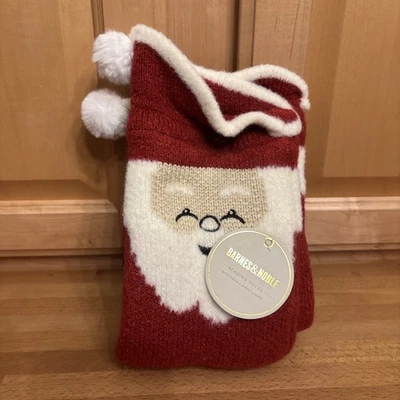 Barnes & Noble Navidad Papá Noel Calcetines de Lectura Mujer Imitación Forro Sherpa Nuevos con Etiquetas Foto 1 de 4