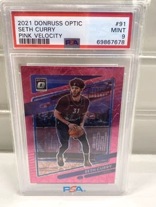 2021 Donruss Optic Seth Curry #91 PSA Mint 9 - Bild 1 von 2
