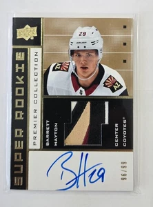 2019-20 UpperDeck Premier Super Rookie Patch Autograph Barret Hayton 96/99 - Picture 1 of 2