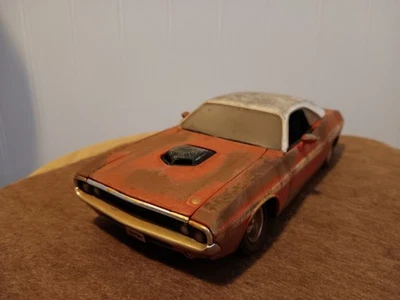 1/24 Литая Заброшенная 1970 Dodge Challenger Выветренная Ржавая Свалка Амбар Находка - Изображение 1 из 4