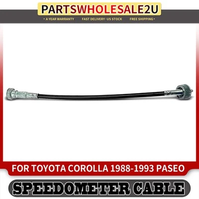 Cable velocímetro 12" para Toyota Corolla 1988 1989 1990-1993 Paseo 1992 1993 GAS Foto 1 de 4