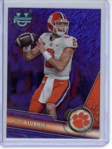 2023 Bowman University Chrome #33 Cade Klubnik Purple Shimmer - Picture 1 of 2