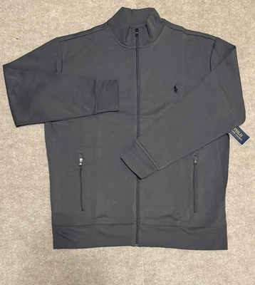NUEVO CON ETIQUETAS Polo Ralph Lauren Para hombres LS Cremallera Completa Grande y Alto Gris Chaqueta Rastreadora Talla XLT Foto 1 de 4