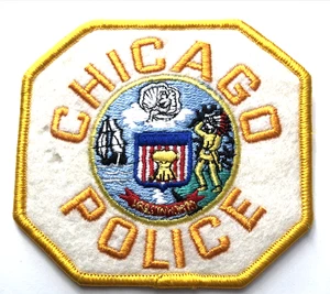 Parche del Departamento de Policía de Chicago, Illinois 4,5" fieltro antiguo - Imagen 1 de 2