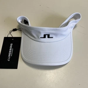 J. LINDEBERG Men’s Gain Tennis Visor One Size Golf New NWT White - Picture 1 of 6
